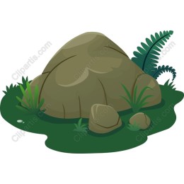Natural Rock and Greenery