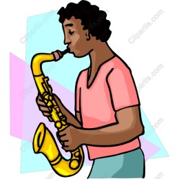 Vibrant Saxophonist