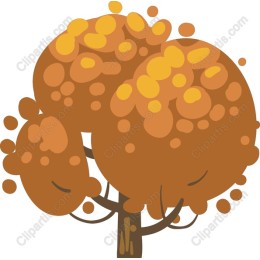 Whimsical Tree in Autumn Colors