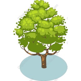 Vibrant Cartoon Tree