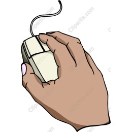 Hand Holding Computer Mouse