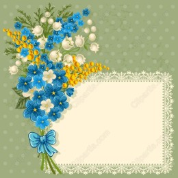 Vibrant Blue Floral Bouquet