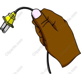Hand Holding Electrical Plug