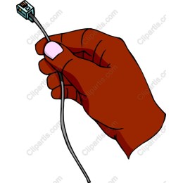 Vibrant Hand Holding Ethernet Cable