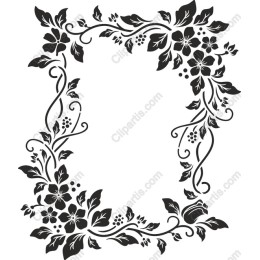 Elegant Floral Frame