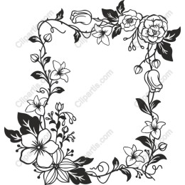 Elegant Floral Border