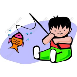 Charming Boy Fishing