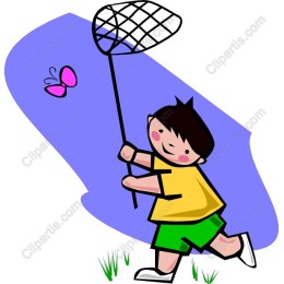 Whimsical Boy with Butterfly