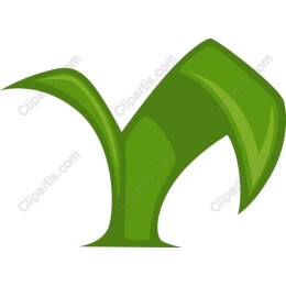 Stylized Green Leaf