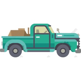 Vintage Green Truck