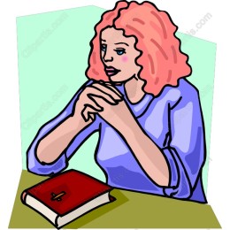Contemplative Woman with Book