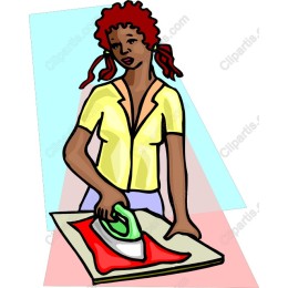 Empowered Ironing Woman
