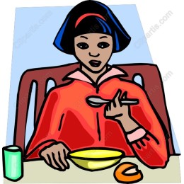 Charming of a Girl Eating