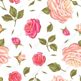 Floral Elegance: Pastel Rose Pattern