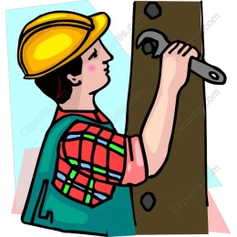 Skilled Worker - Construction Worker with Wrench