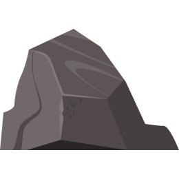 Sleek Black Rock