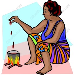 Traditional Cooking Woman