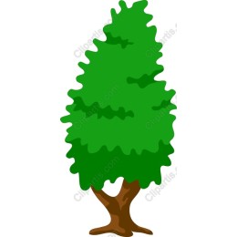 Lush Green Hand-Drawn Tree