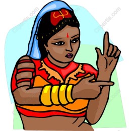 Vibrant Traditional Indian Dancer