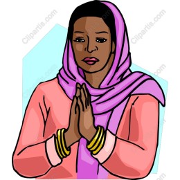 Serene Woman in Prayer