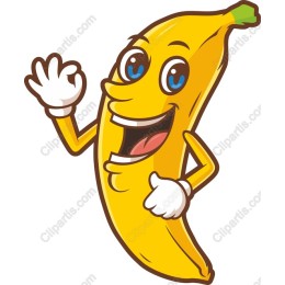Cheerful Banana Character