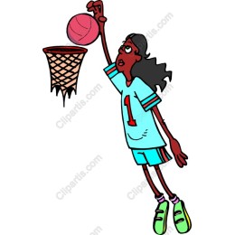 Energetic Female Basketball Player