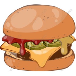 Vibrant Hamburger