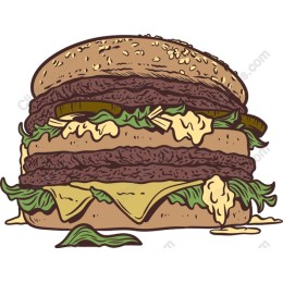 Savory Double Layer Burger