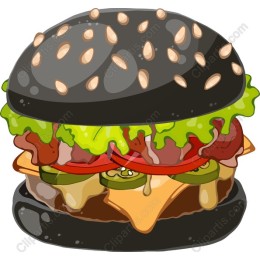 Delicious Black Burger