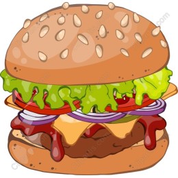 Vibrant Hamburger