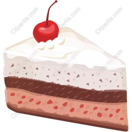 Layered Cake with Cherry Topping