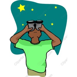 Starry Exploration - Kid with Binoculars