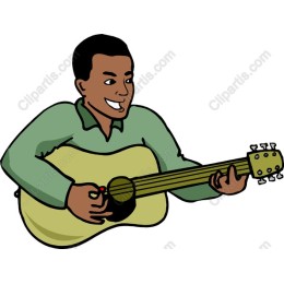 Happy Guitar Player