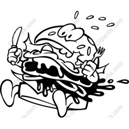 Hungry Hamburger Character