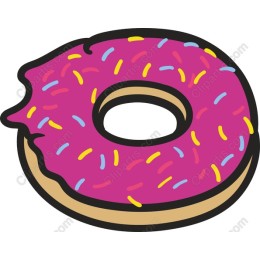 Vibrant Pink Donut