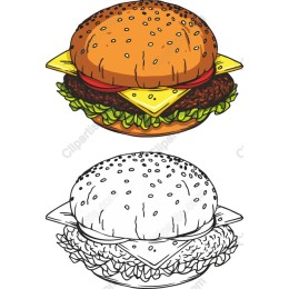 Vibrant Cheeseburger