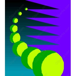 Dynamic Gradient featuring Green Circles