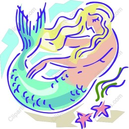 Mermaid - Whimsical Aquatic Art