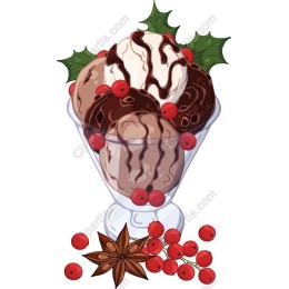 Christmas Ice Cream Sundae