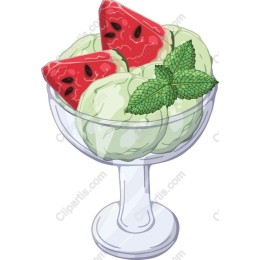 Mint Watermelon Ice Cream Delight