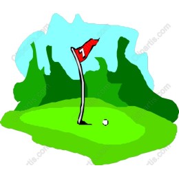 7th Hole Golf Flag