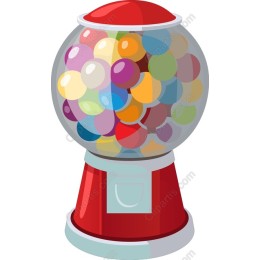 Vibrant Gumball Machine