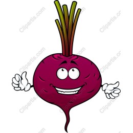 Cheerful Cartoon Beet