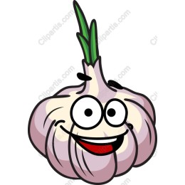 Whimsical Garlic Character