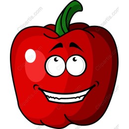 Cheerful Red Bell Pepper