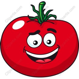 Cheerful Cartoon Tomato