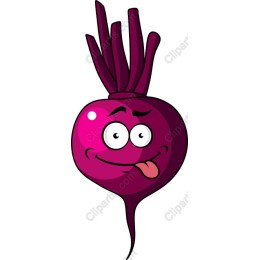 Playful Cartoon Beet