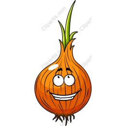 Cheerful Cartoon Onion