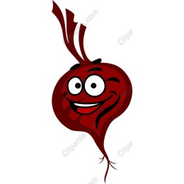 Cheerful Cartoon Beet