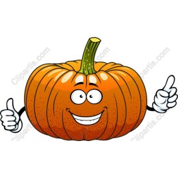 Happy Pumpkin Cartoon